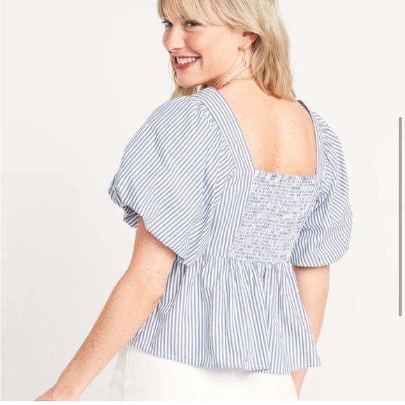 NWT Old Navy Puff Sleeve Top - Picture 2 of 7